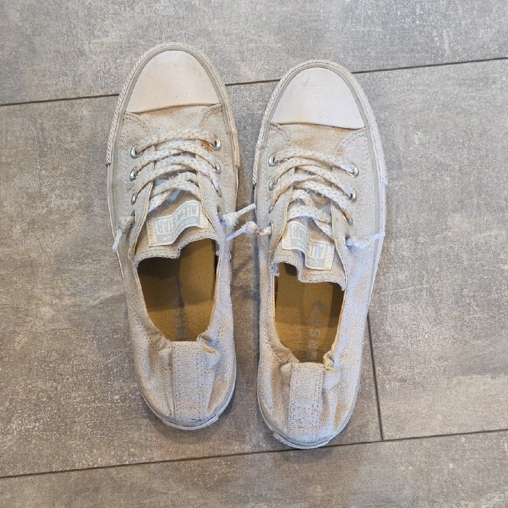 Converse All Star Beige Sneakers Womens 9